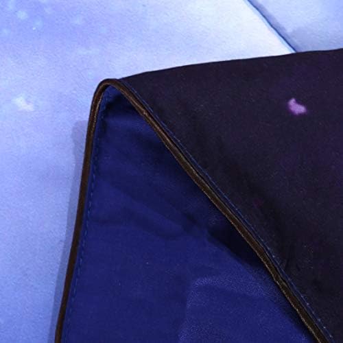Wowelife Wolf Comforter Set Twin 5 Pieces Blue