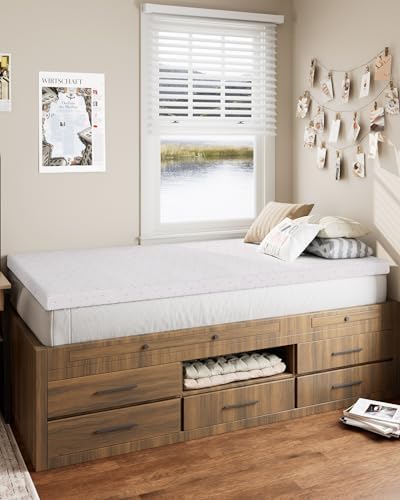 Ferlizer 3 Twin XL Memory Foam Mattress Topper
