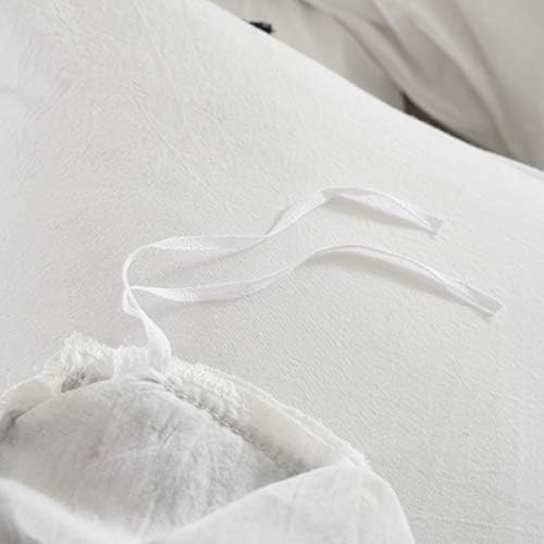 Softta Boho Cal King Duvet Cover Set 3Pcs Black Tassel