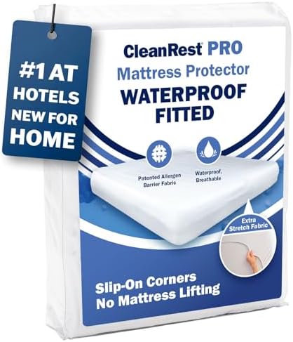 CleanRest Waterproof Mattress Protector with Allergen Barrier