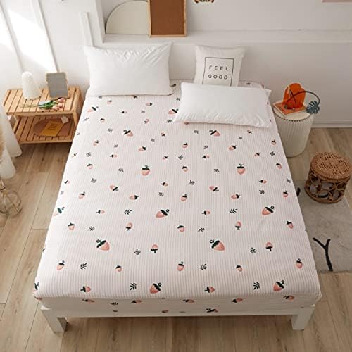 Feelyou Cute Strawberry Bed Sheet Set for Kids Twin