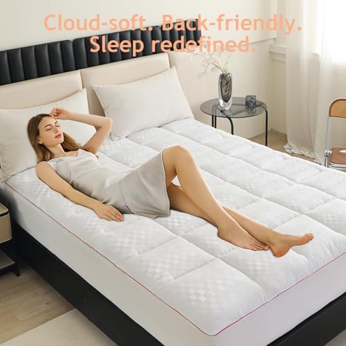 PAJEO Twin Mattress Topper with Pillow Top and Deep Pocket 1