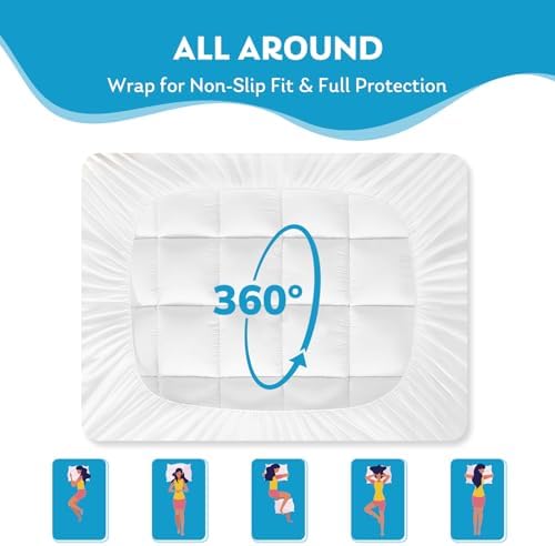 King Mattress Topper with Cooling Breathable Design