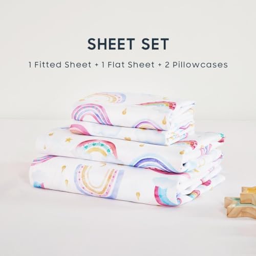 Wake In Cloud Rainbow Bedding Set for Kids