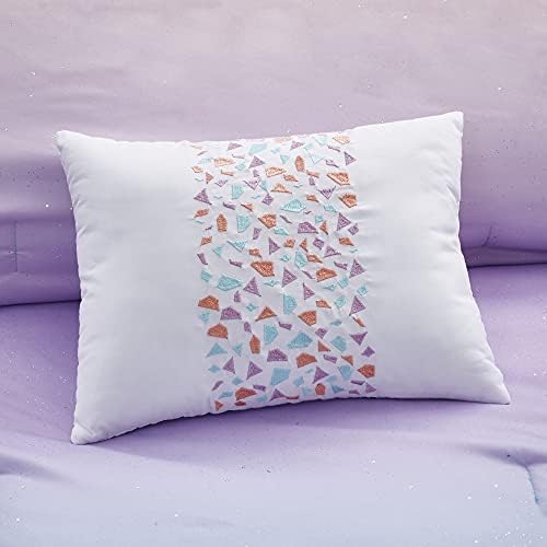 Mi Zone Kids Reversible Comforter Set with Metallic Glitter Ombre Print