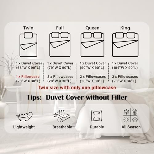 Homewish Coastal Duvet Cover Set Queen Size