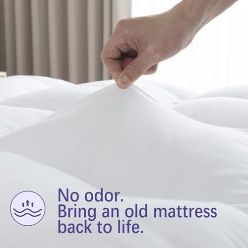 WhatsBedding 2 Inch Memory Foam Mattress Topper Queen