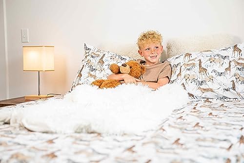 Where The Polka Dots Roam Safari Animal Twin Bed Set