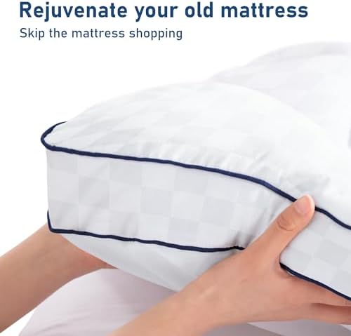 BedLuxury Full Mattress Topper Cooling Plush Pillowtop with 8-21 Inch Deep Pocket