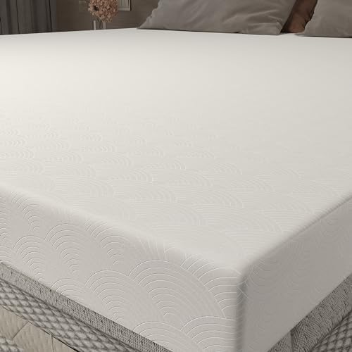 Zenzy 4 Inch Full Bamboo Mattress Topper Cover