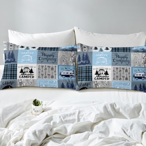 Erosebridal Kids Camper Duvet Cover Twin Set 1