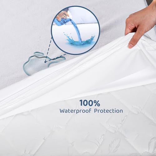 Miloll Waterproof Twin XL Mattress Encasement 6-9 Inch