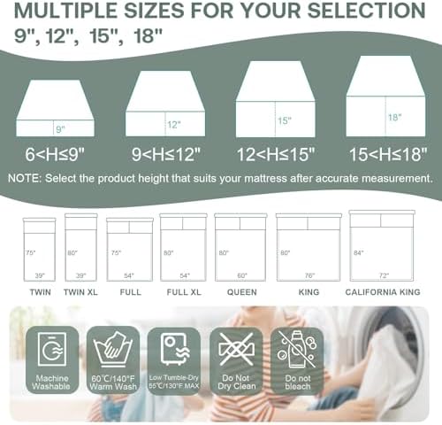 WINKAURA Full Size Mattress Protector Waterproof 54x75 Zippered