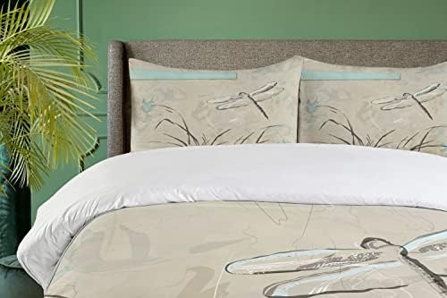 Ambesonne Dragonfly Duvet Cover Set - 3 Piece California King Set