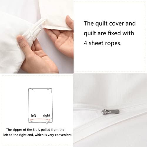 AILONEN Anchor Duvet Set King Size with Zipper