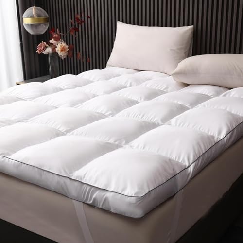 TESIONE 3 Inch King Size Memory Foam Mattress Topper
