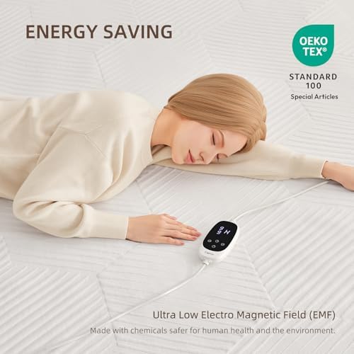 Caperia Multizone Heated Mattress Pad 9 Heat Settings