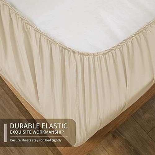 EaseHome Beige Twin Sheet Set for Boys and Teens