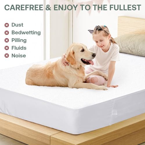 WINKAURA Full Size Mattress Protector Waterproof 54x75 Zippered