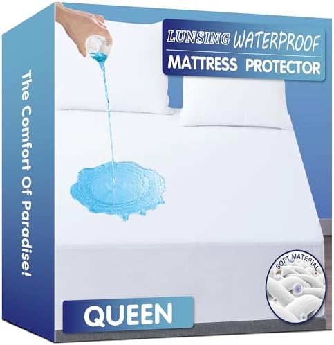 Lunsing Waterproof Queen Mattress Protector 1