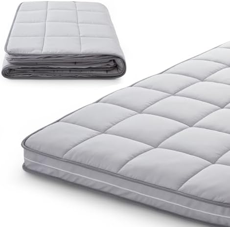 Jamdok 3Inch Mattress Topper Cover Gray 1