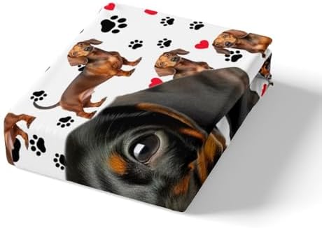 Castle Fairy Cute Dachshund Duvet Cover Set King Size 1