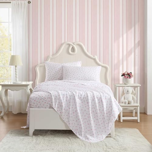 Laura Ashley Kids Sheet Set - Busy Bee Pink Full Set