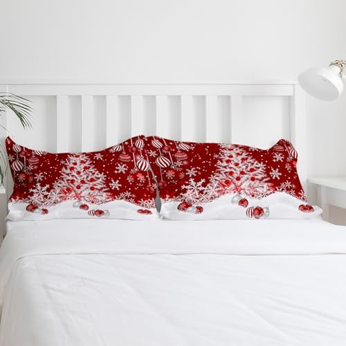 IDOWMAT Christmas Duvet Cover Set California King Size