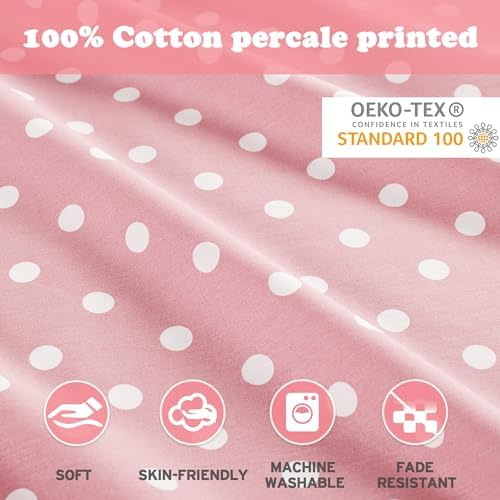 Mi Zone Kids Pink Polka Dot Sheet Set