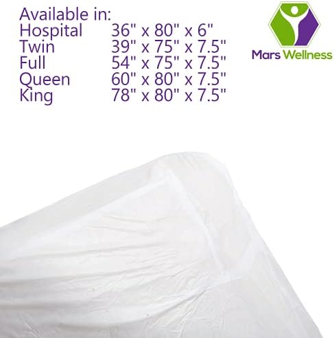 Mars Wellness Waterproof Vinyl Mattress Protector - Queen Size 1