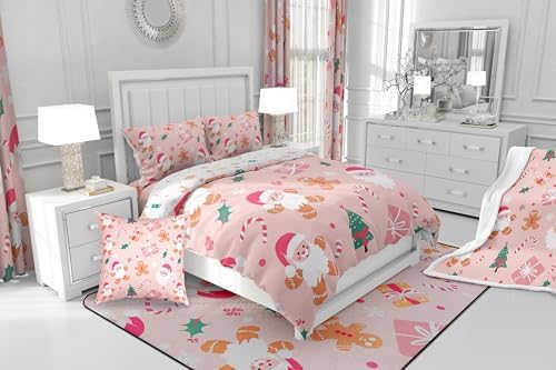 Feelyou Christmas Bedding Set 3Pcs Full Size