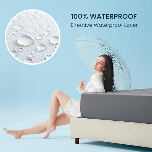 Sleep Zone Cooling Mattress Pad Twin XL Waterproof and Breathable