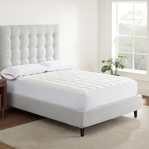 Serta Air Dry Mattress Pad with 15 Deep Pocket Queen White