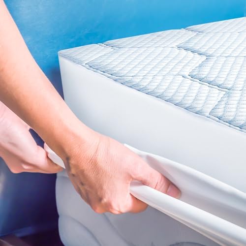 Vibe Cooling Quilted Memory Foam Mattress Pad Queen