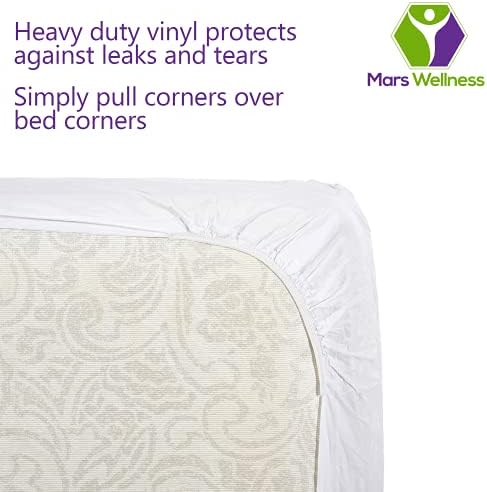 Mars Wellness Waterproof Vinyl Mattress Protector - Queen Size 1