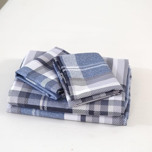 MAG 3pcs Gingham Duvet Cover Twin Set 1
