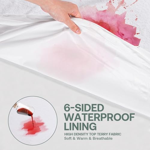 WINKAURA Full Size Mattress Protector Waterproof 54x75 Zippered