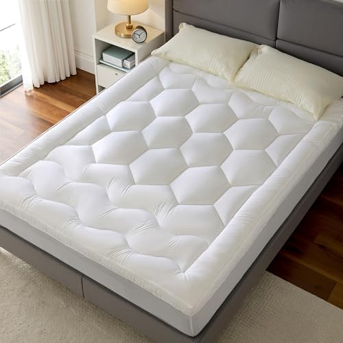 EnHomee 3 Inch Queen Mattress Topper with 1000GSM Filling