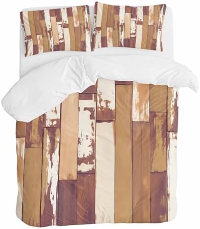 Sabolny Orange Microfiber Duvet Cover Set with Throw Pillowcases