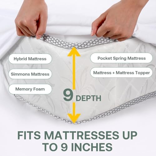 WINKAURA 60x80 Queen Mattress Protector 9 Inch Deep