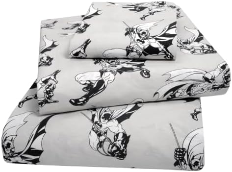 Franco Batman Kids 3-Piece Organic Cotton Sheet Set