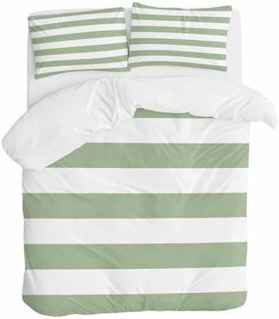 Sage Green Bedding Duvet Cover Set with Pillowcases