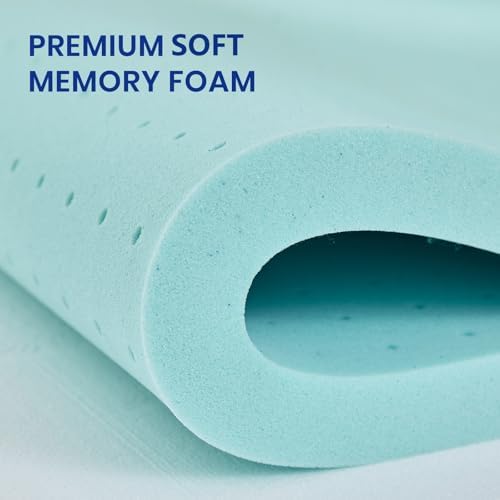 Belffin 2 Inch Gel Memory Foam Mattress Topper Full Size