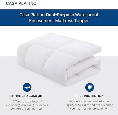 Casa Platino Full Size Mattress Protector with Topper
