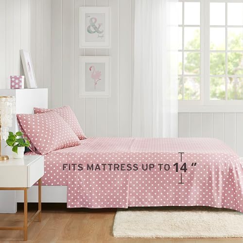 Mi Zone Kids Pink Polka Dot Sheet Set