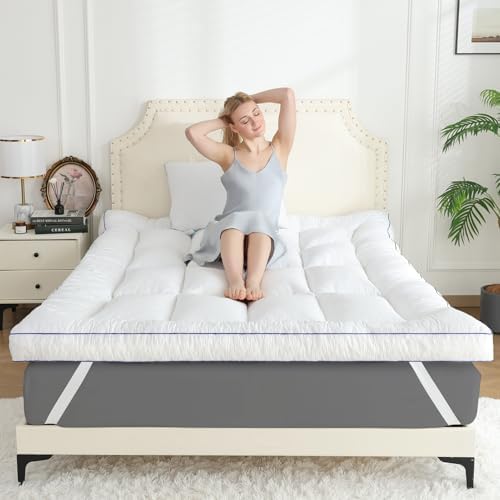INSPIRE CRAFTER King Size Memory Foam Mattress Topper 1