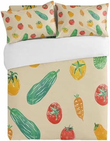 Alandar Home 3 Piece Farm Vegetable Duvet Cover Set 1