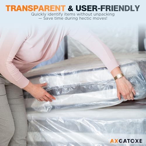 Plastic Mattress Bag for Moving Storage - Twin Size 4MIL