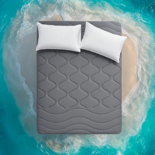 Sleep Zone Cooling Mattress Pad Queen