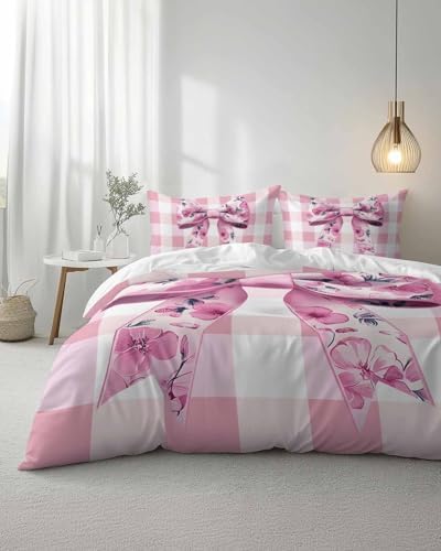 ZOE GARDEN Spring Bow Flower Bed Duvet Cover Set 1